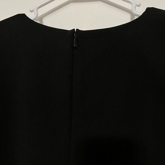 Lafayette 148 New York NWT black shift dress volume sleeve size medium - Picture 9 of 11